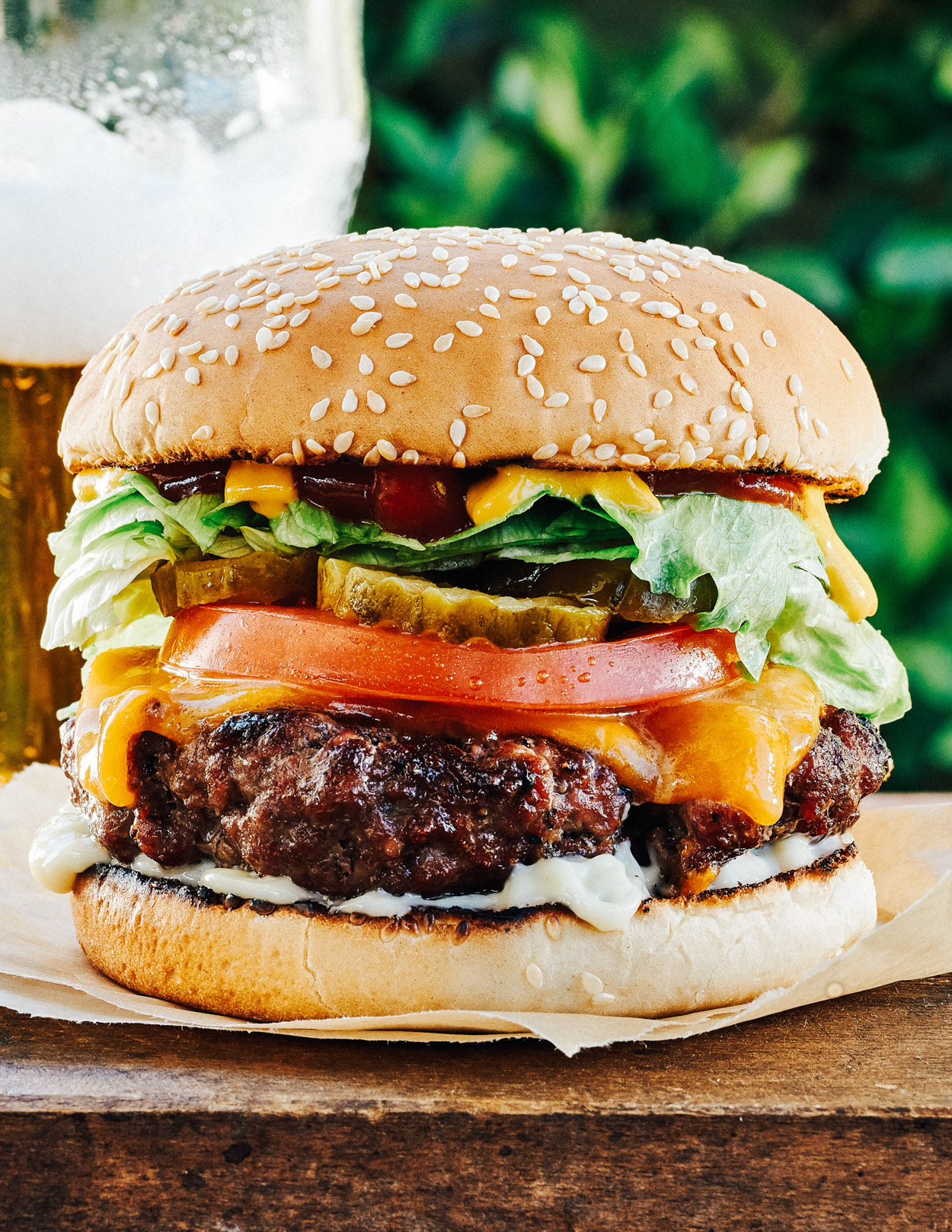 Los Angeles Food photographer - Weber Ultimate Grilling  Cookbook Weber Classic Cheesburger  by Ray Kachatorian