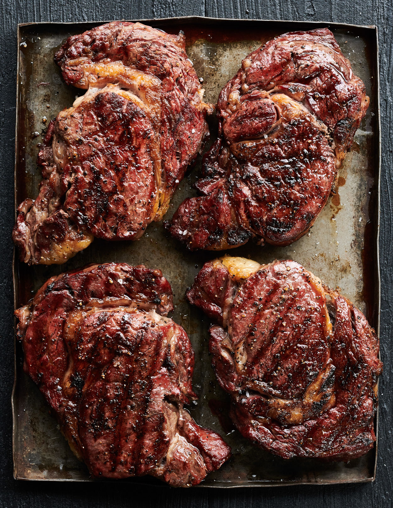 Los Angeles Food photographer - Weber Ultimate Grilling  Cookbook Weber Reverse Seared Ribeye Steaks  by Ray Kachatorian
