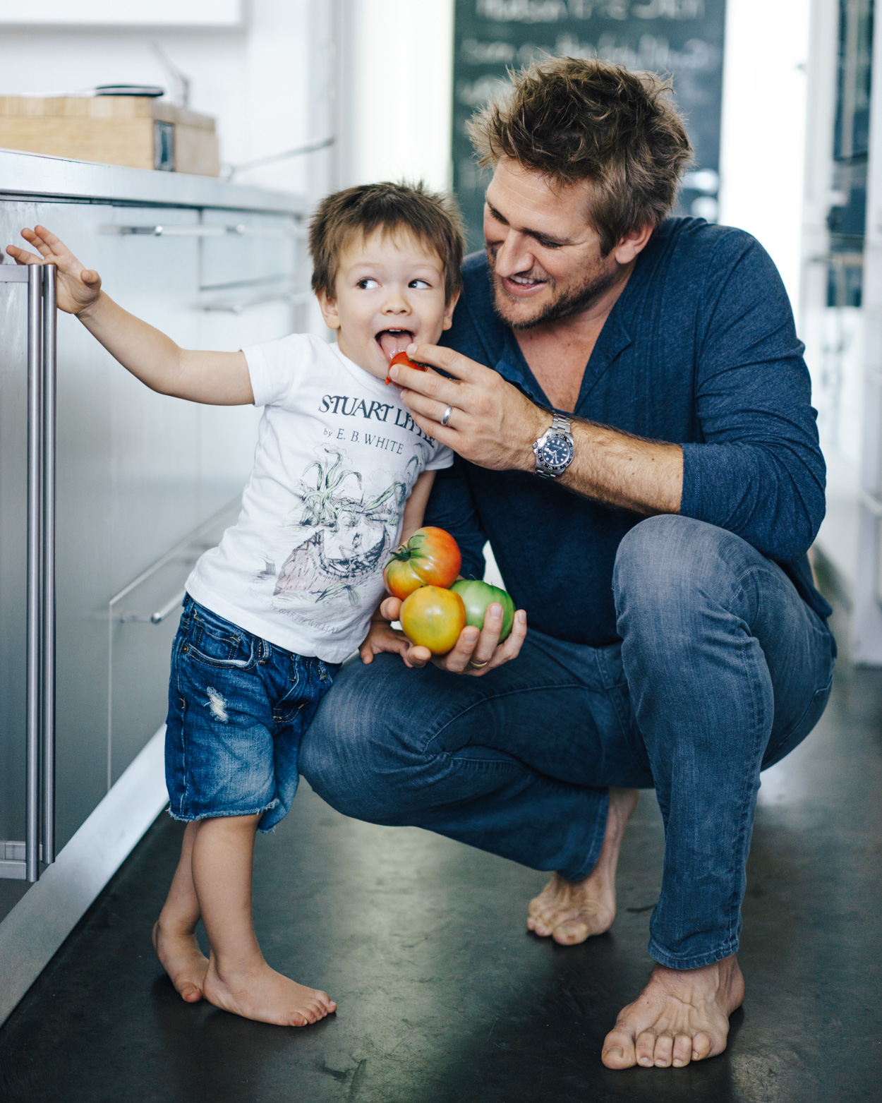 Los Angeles Food photographer - Curtis Stone and son  by Ray Kachatorian