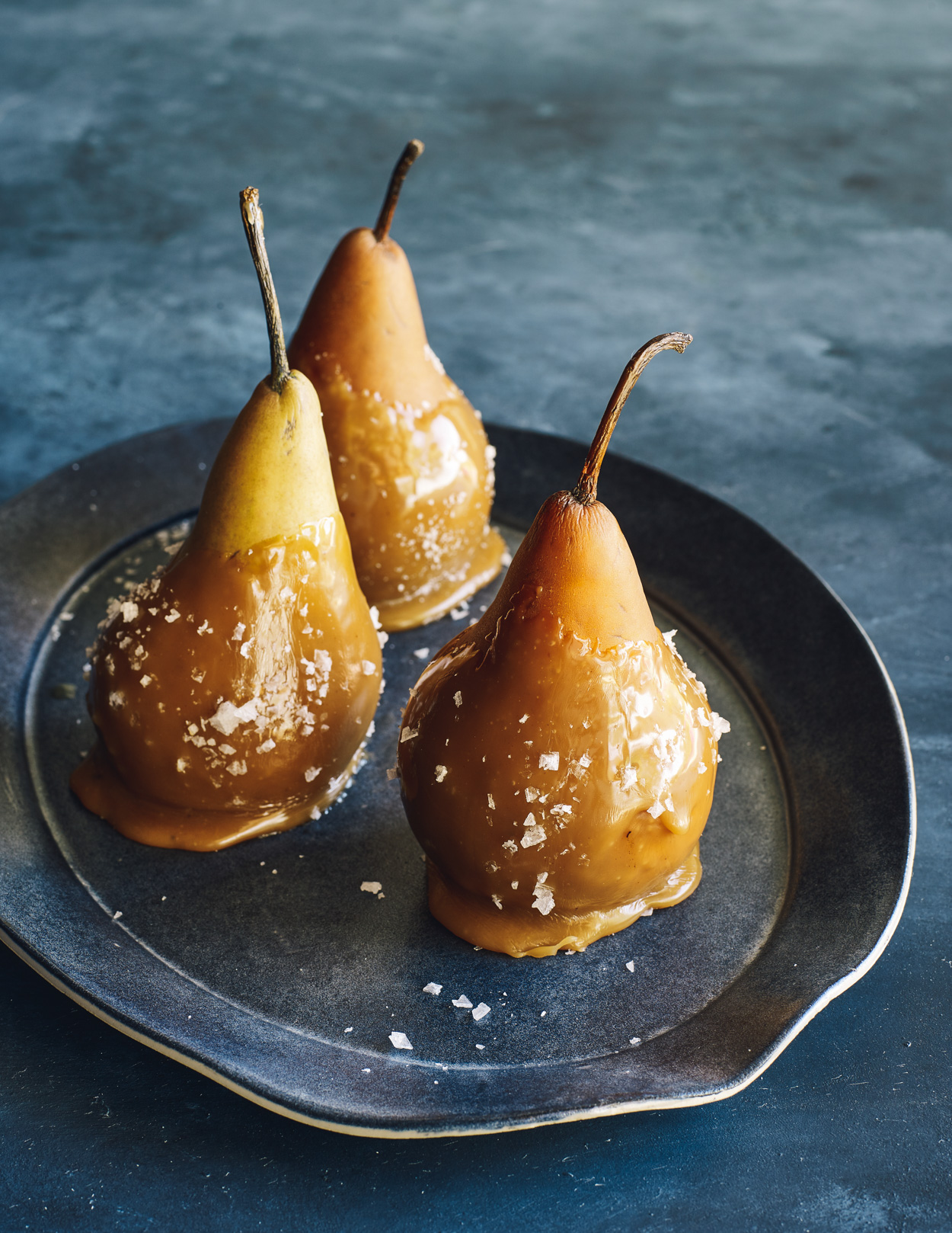 Los Angeles Food photographer - Cooking in Season Cookbook Caramel Pears  by Ray Kachatorian