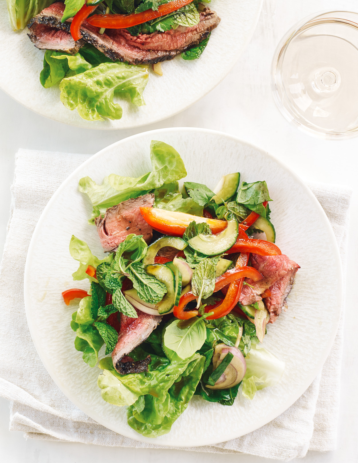 Los Angeles Food photographer - Cooking in Season  Cookbook thai beef salad  by Ray Kachatorian