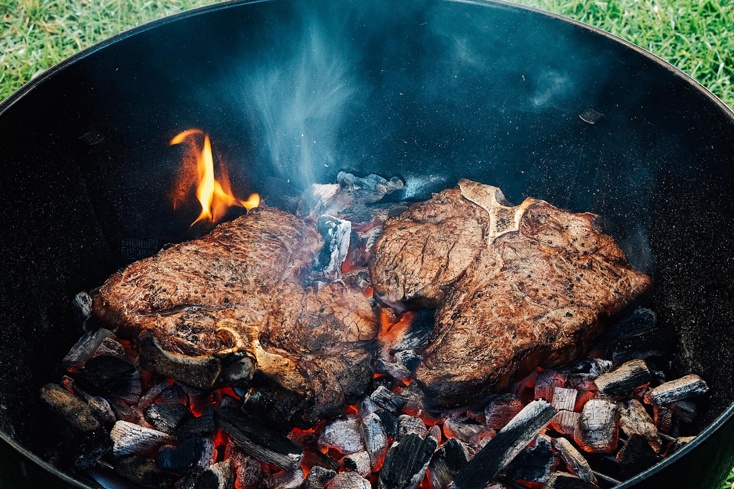 Los Angeles Food photographer - Weber Ultimate Grilling  Cookbook Weber on the coals Steak  by Ray Kachatorian